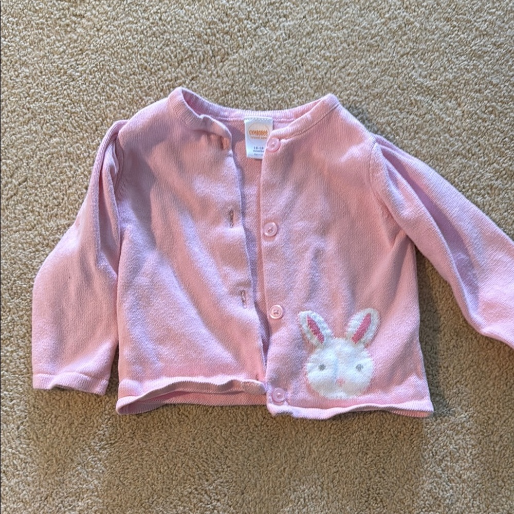 Pink Bunny Cardigan for Kids